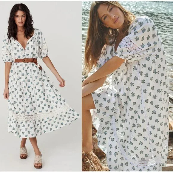 Spell Fable Block Printed Midi Dress - Picture 1 of 8